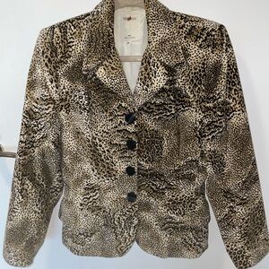 Vertigo Paris Leopard Print Blazer
